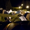 深夜のキャンプサイト