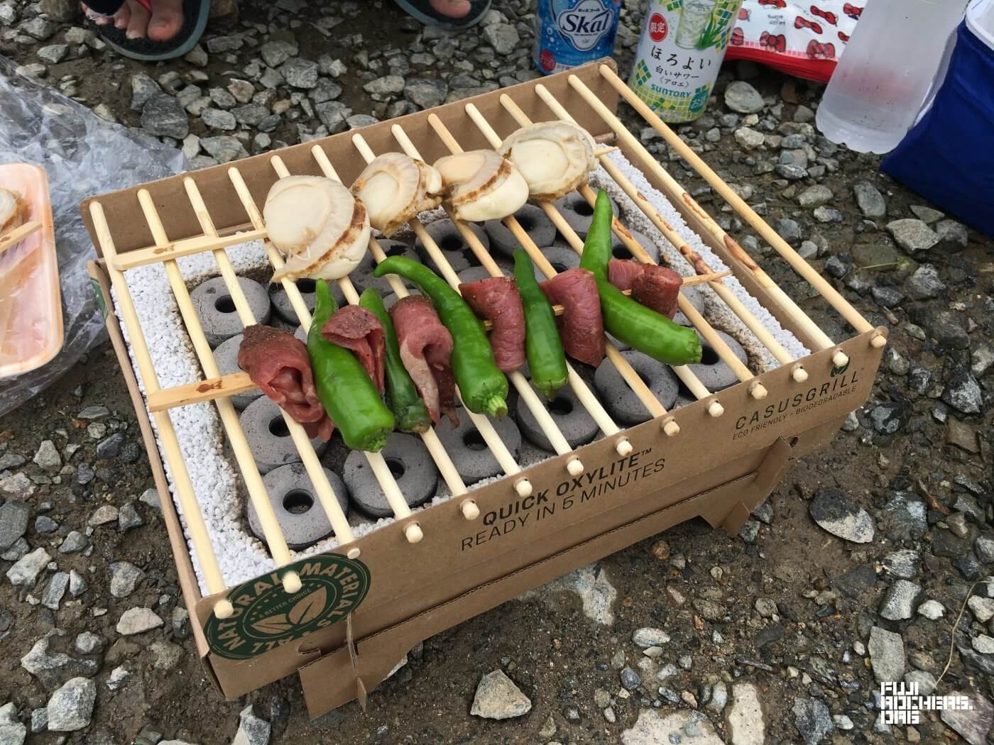 初フジロックでキャンプ難民&BBQ
