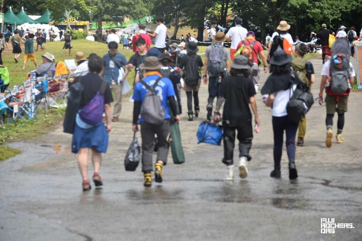 3日目、入場ゲート手前〜グリーンの様子