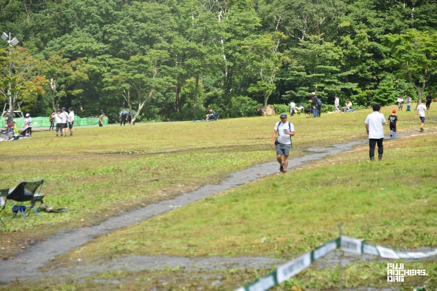 3日目、入場ゲート手前〜グリーンの様子