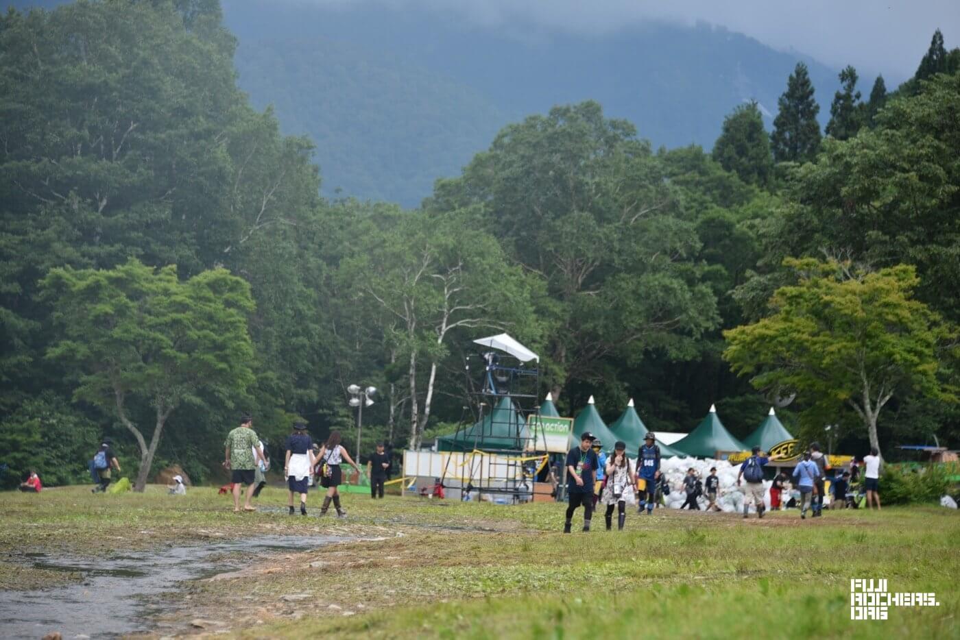 3日目、入場ゲート手前〜グリーンの様子