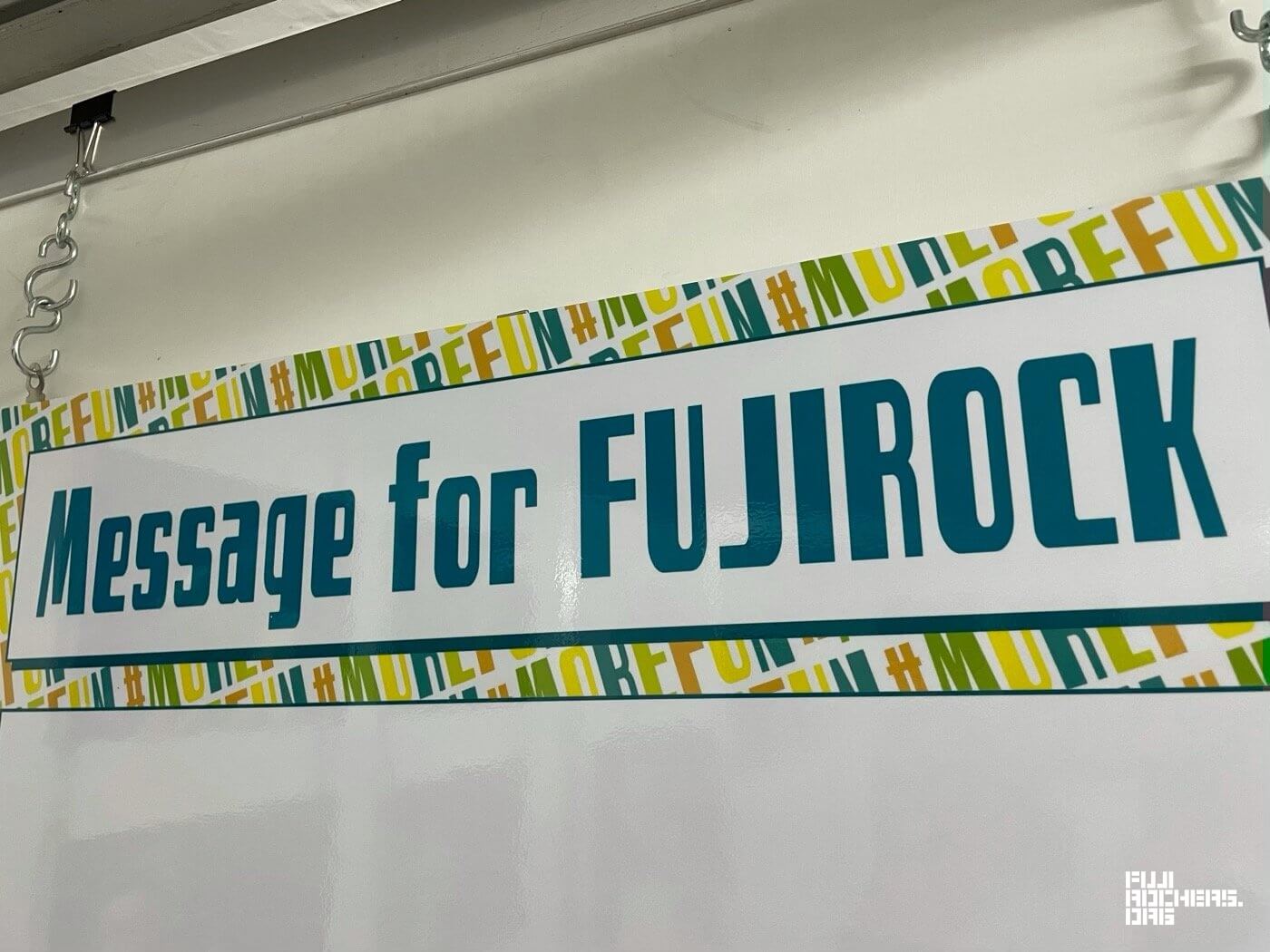 Message for FUJI ROCK #01