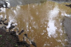 雨脚が強まったり、弱まったり…