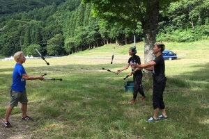 大道芸練習中