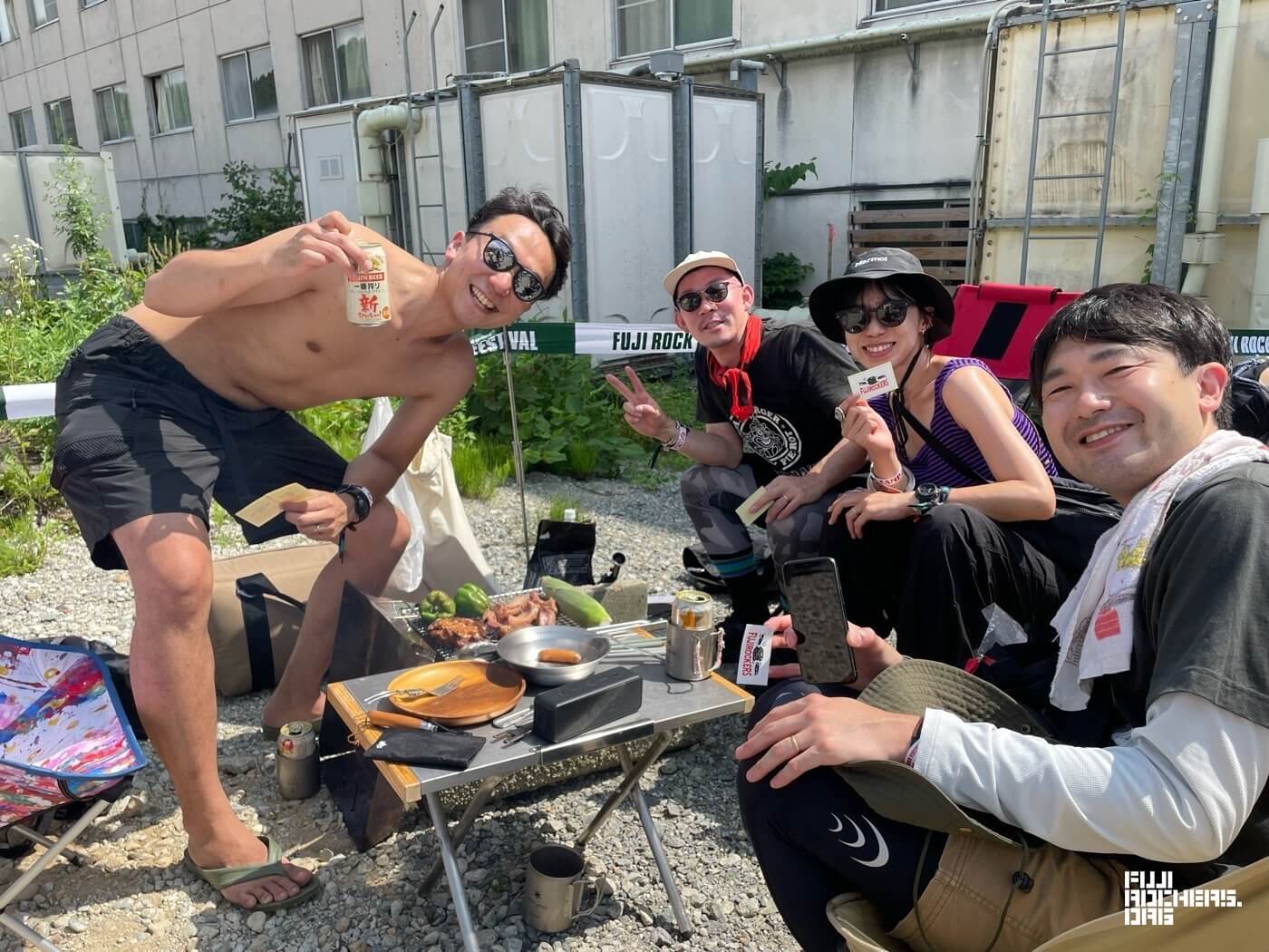 復活したBBQエリアで６年ぶりの再会！