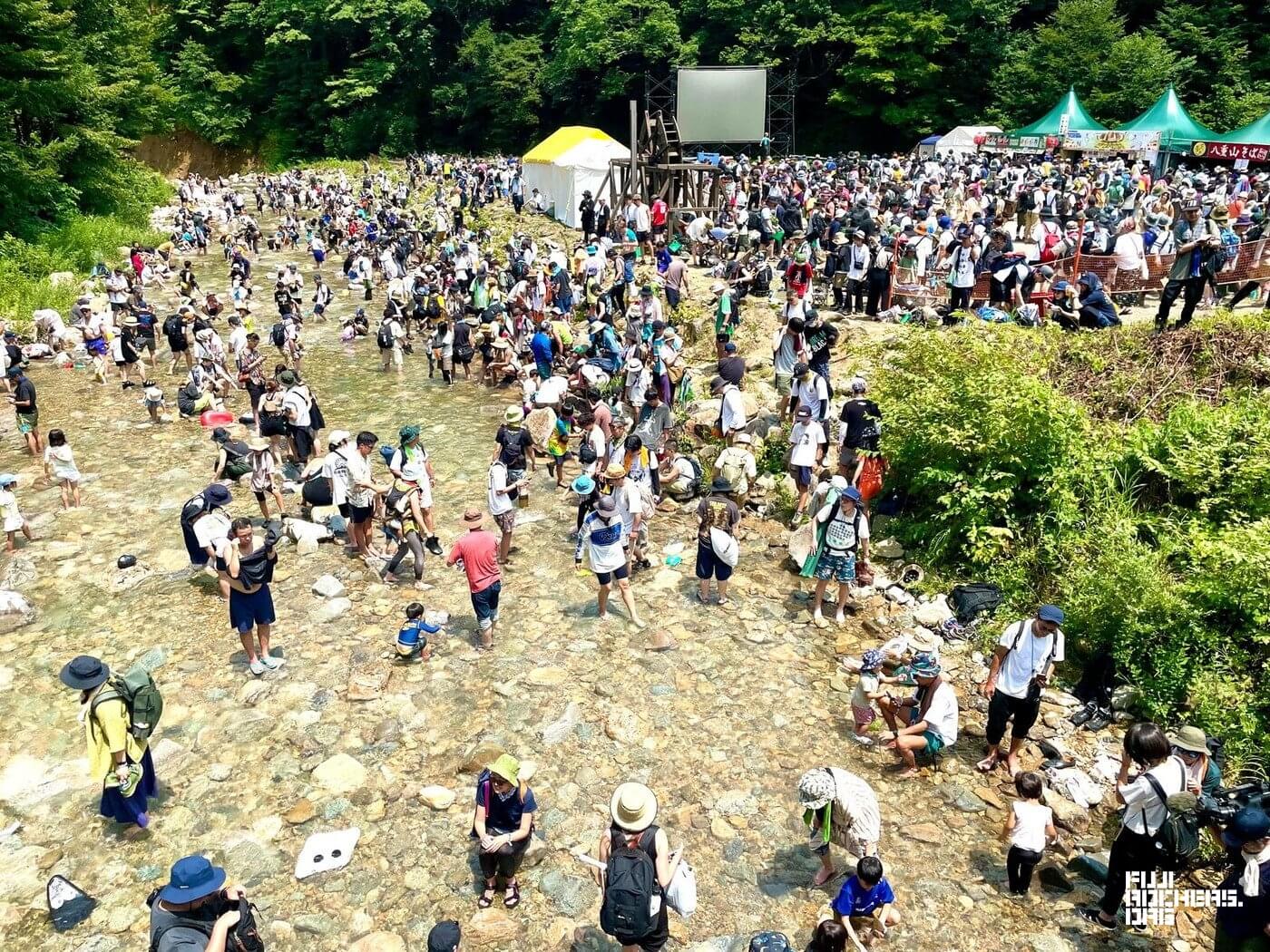 こちらが川遊び会場です