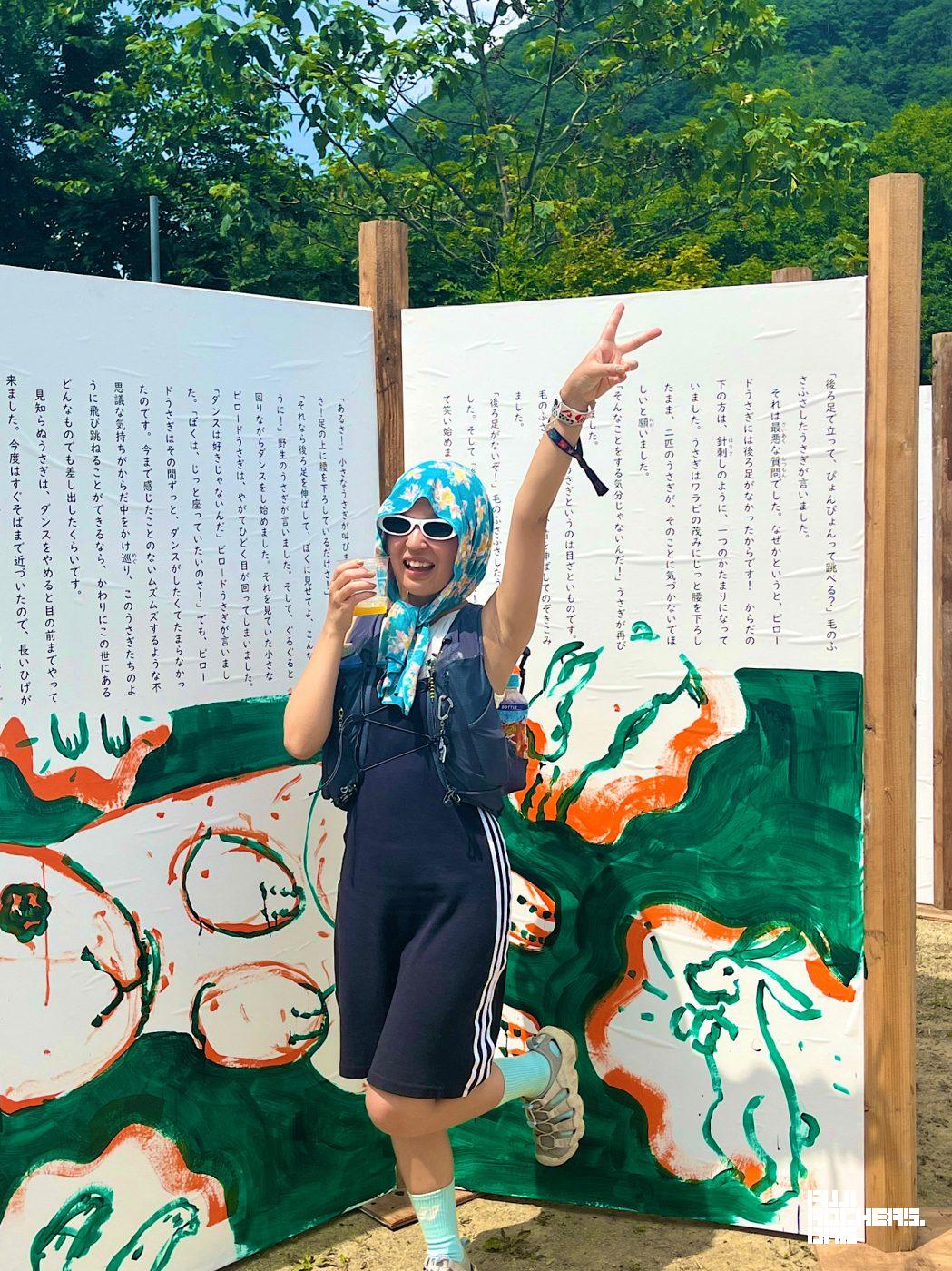 フェスティバルの魅力をポップに発信するまりぺさんに遭遇
