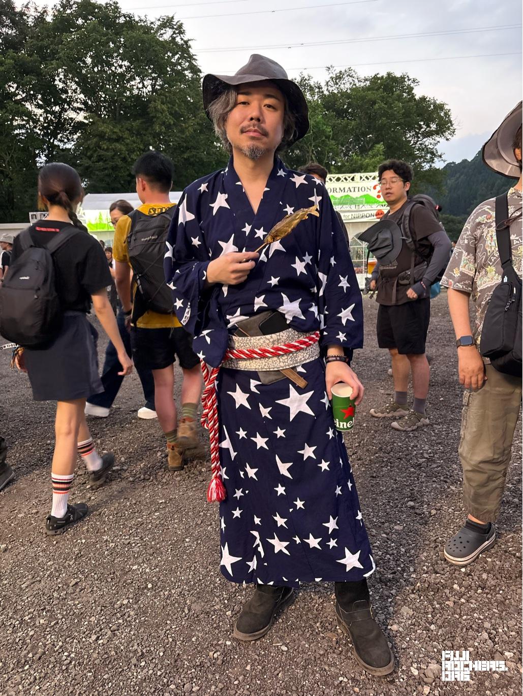 和洋折衷のロック浴衣コーデ