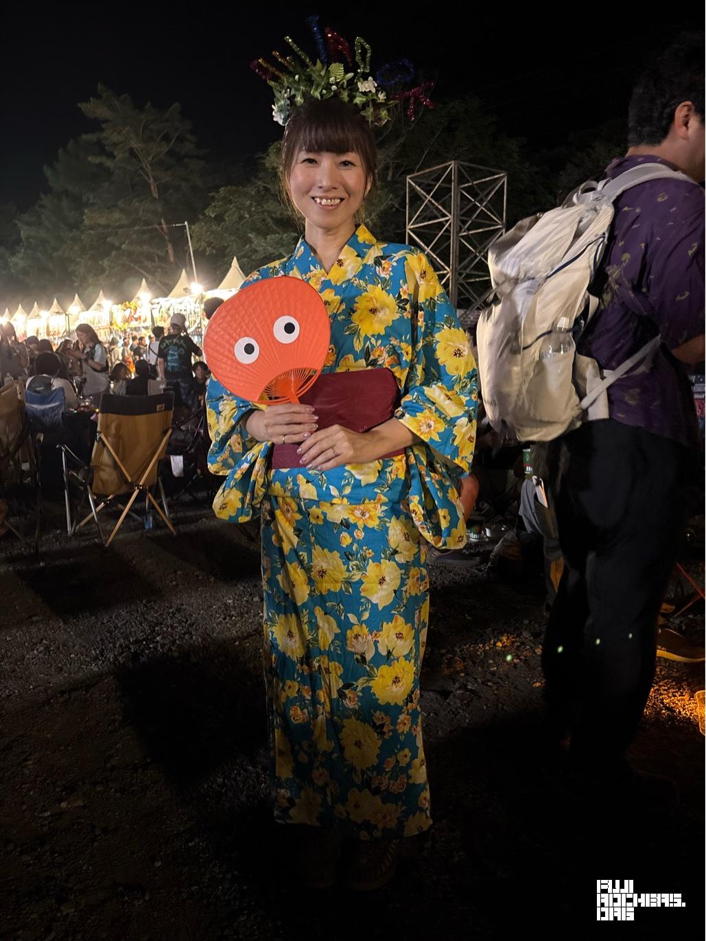 派手色×ゴンちゃんネイルでフジロック浴衣コーデ