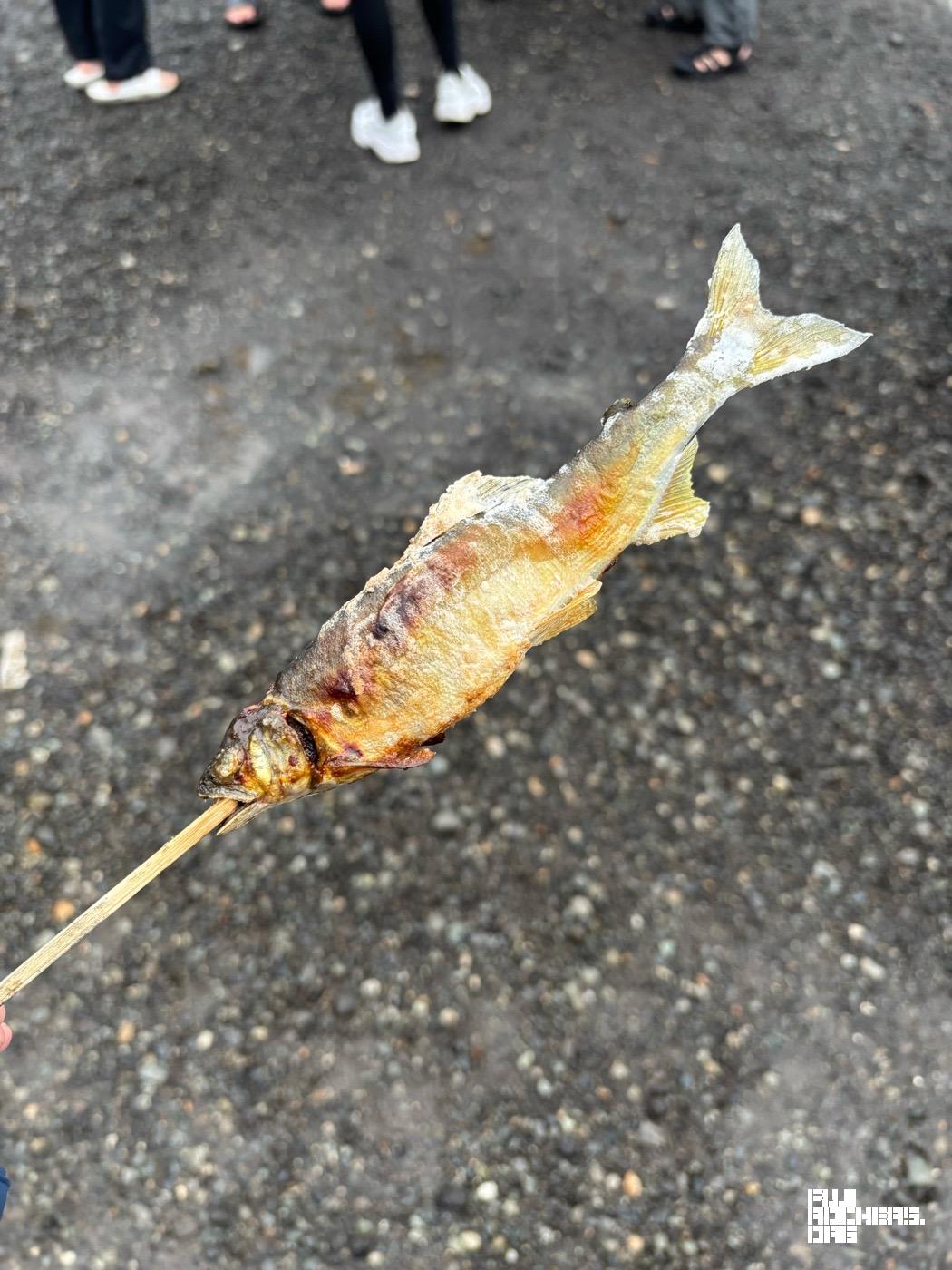 鮎の塩焼き美味いぜー！！