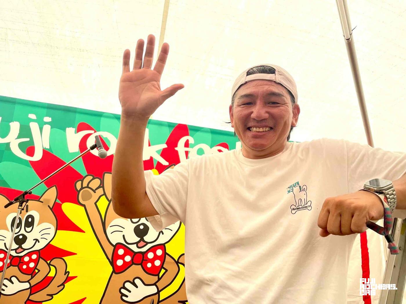 どん吉パークのボス、ISSOさん