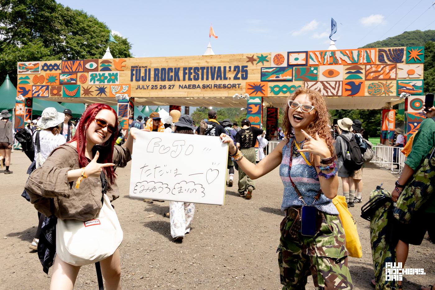 Message for Fujirock! 2025　初日