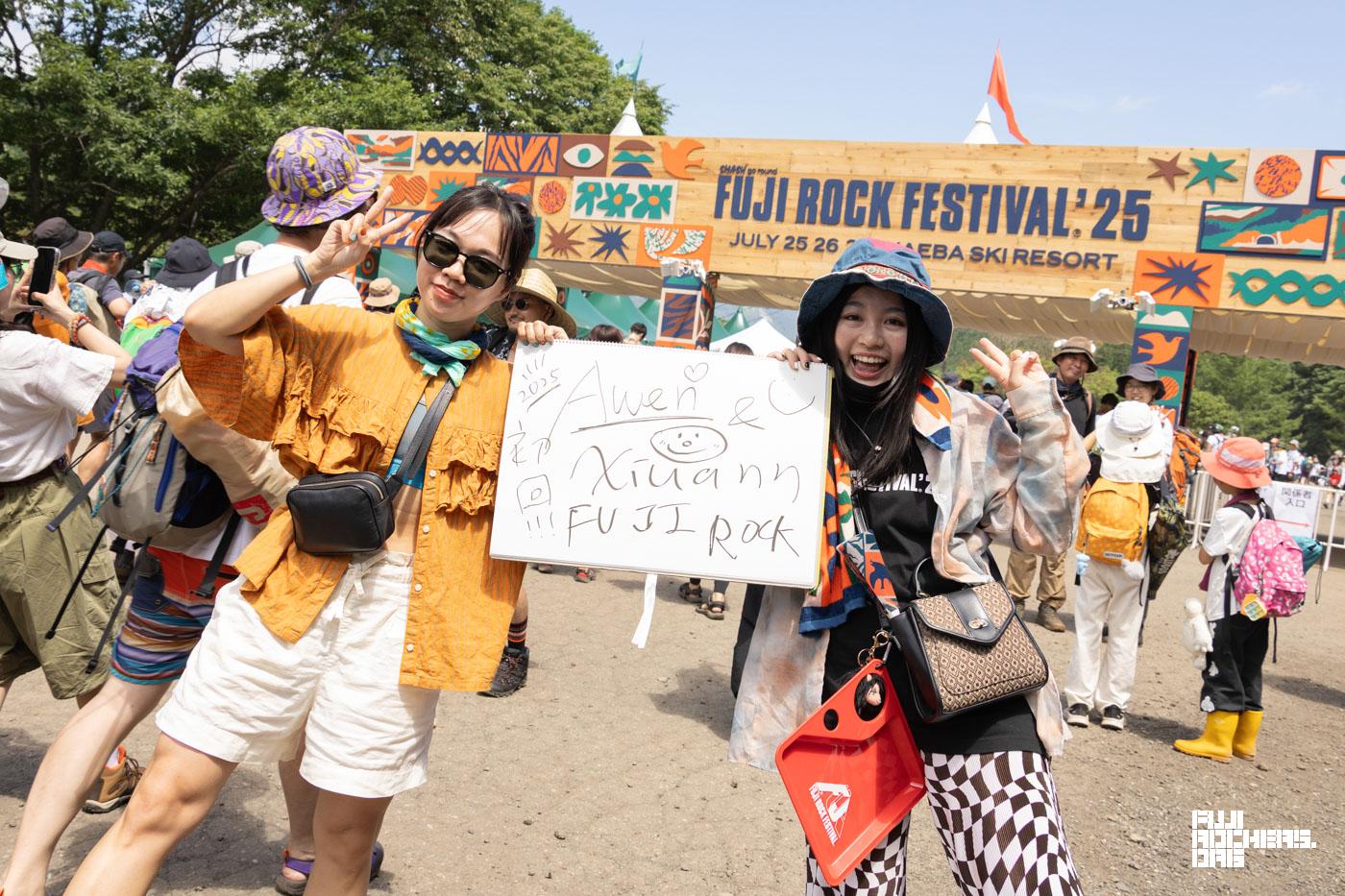 Message for Fujirock! 2025　初日