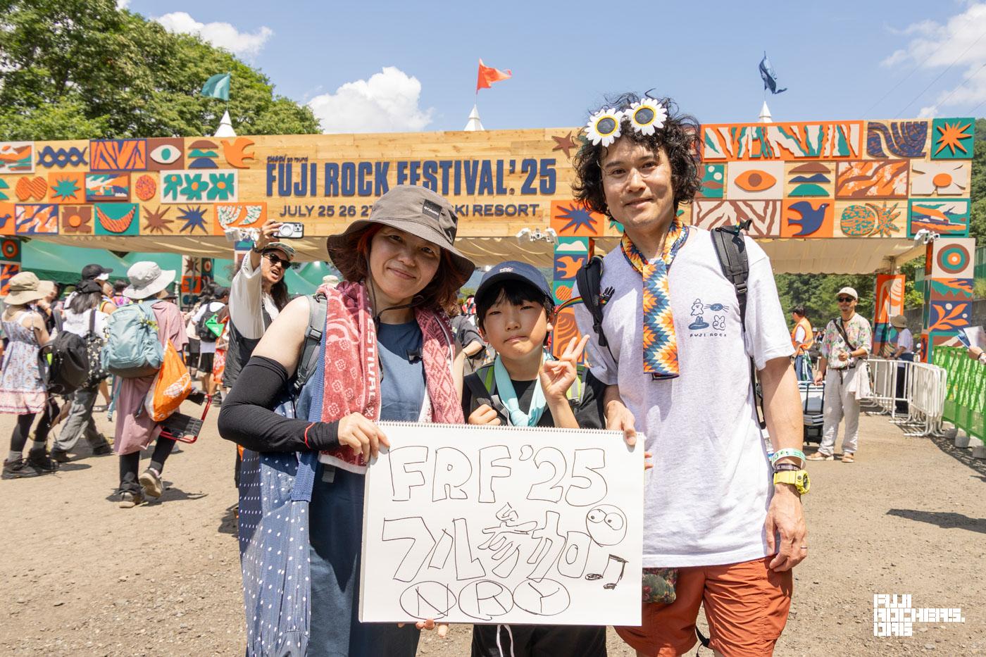Message for Fujirock! 2025　初日